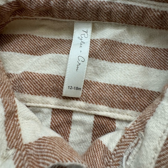 Rylee and Cru Striped Button Up long sleeve shirt - Picture 4 of 5